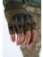 Combat Tactical Outdoor Kesik Parmaksız Eldiven Asker Polis Dağcı Sporcu Bisikletçi Kemik Eldiveni 1