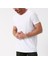 Erkek Beyaz Bisiklet Yaka T-Shirt 3