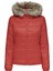 Onldogukan Fur Padded Kadın Kırmızı Mont 5
