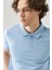 Erkek Mavi Polo Yaka Polo Tişört 7