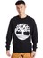 Tree Logo Crew Neck Erkek Siyah Sweatshirt TB0A2BJ8N921 1