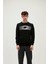 Fancy Crewneck Siyah Erkek Sweatshirt 19.02.12.007-C01 6