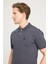 Regular Fit Normal Kesim Polo Yaka %100 Pamuk Antrasit Tişört 8