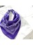 Unisex Etnik Desenli Çokamaçlı Mor Renk %100 Cotton Bandana 1