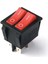 Ikili Işıksız Anahtar On-Off 4p Kırmızı - Siyah 1