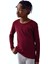 Erkek Çocuk Uzun Kollu T-Shirt Bordo Renk 2