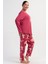 Pamuklu Kadın Büyük Beden Uzun Kol Pijama Takım , 504024 3