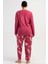 Pamuklu Kadın Büyük Beden Uzun Kol Pijama Takım , 504024 4