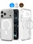 iPhone 17 Pro Max ile uyumlu ince MagSafe Kılıf Ultra Hybrid Sararma Karşıtı DuraClear™ Hava Kanalı Teknolojisi™ Askeri Sınıf Koruma MagFit Frost White Mat Kapak - ACS10039 1