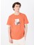 Bisiklet Yaka Baskılı Turuncu Erkek T-Shirt M5SM-TST1298 1