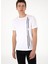 Bisiklet Yaka Beyaz Erkek T-Shirt Lıonel 1