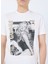 Bisiklet Yaka Desenli Beyaz Erkek T-Shirt M5GI33KBW41G018 Ss Bsc Movıe Guess 4