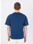 Yuvarlak Yaka Yuvarlak Yaka Indigo Erkek T-Shirt STNOT0003 STNOT0003 5