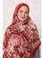 Kırmızı Luvensara Desenli Silk Elite Şal 1