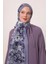 Mor Luvensara Desenli Silk Elite Şal 1