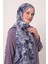 Mor Luvensara Desenli Silk Elite Şal 2