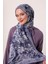 Mor Luvensara Desenli Silk Elite Şal 3