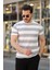 Erkek Çift Renk Pamuklu Örme Kumaş Kısa Kollu T-Shirt 1