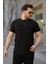 Erkek Cepli Kolyeli Kısa Kollu Örme Kumaş T-Shirt 1