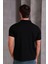 Erkek Slim Fit Pamuklu Yumuşak Doku Nefes Alan Kumaş Yakalı Tişört 4