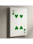 Minimalist Yeşil Kalpler Soyut Sanat Tablosu 1