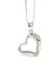 italyan tasarımı pırlanta ışıltısında zirkon taşlı gümüş kalp kolye 2