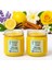 %100 Doğal Kokulu Soya Wax Mum – 40 cc – El Yapımı – Çeşitli Kokular-Sarı 3'lüset 5