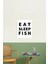 Eat Sleep Fısh Oto Cam Yazı Özel Yeni Sticker Siyah 25*18 cm 2