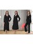 Dvina Effortt Lohusa 4'lü Set - Sabahlık/pijama Takımı/gecelik Siyah - 4056 1