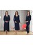 Dvina Effortt Lohusa 4'lü Set - Sabahlık/pijama Takımı/gecelik Lacivert - 4056 1
