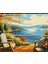 Sayılarla Boyama Seti 40X50 cm (Çıtalı) Fırça Boya Dahil Numaralı Tuval Sandalye Manzara 1