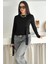 Kadın Belden Bağlamalı Uzun Kollu Bluz – Minimal & Şehirli Stil 1