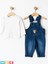 Unisex Kot Tulum Sonbahar Kış Kız Erkek Bebek 2li Takım Overall Jumpsuit 1