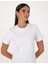 Kadın Beyaz Regular Fit Basic Tişört 50310543-VR013 2