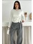 Kadın Belden Bağlamalı Uzun Kollu Bluz – Minimal & Şehirli Stil 1