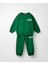 Unisex Çocuk Pamuklu Yeşil Sweatshirt Eşofman Alt-Üst Takım 2