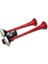 HIDO-540B-24 - Havalı Korna Kırmızı 2 Borulu Metal Düz 24V 1