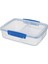To Go 820ML 3 Bölmeli Klipli Saklama Kabı – Bpa’sız, Mikrodalga & Bulaşık Makinesi Uyumlu, Mavi Kapaklı 2