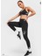 Leggings High Rise Yüksek Belli Pamuk Polyester Ince Siyah Tayt Ct 4