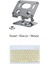 Acer Iconia M10 10.1" Uyumlu Stand Klavye ve Mouse Set 1