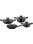 7 Parça Granit Set (18CM & 22CM Derin TENCERE+26CM Sığ Tencere&tava) 2