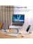 Alüminyum Notebook Standı Yükseklik ve Eğim Ayarlı Ergonomik Metal Laptop Standı 11-17 Inch Arası Notebook Dizüstü Bilgisayar Standı, Ayarlanabilir 2