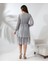 Beli Gipeli Astarlı Şifon Kısa Elbise 6