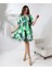 V Yaka Yarım Kol Kısa Elbise 1