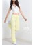 Baffle Salaş Pantolon Ilikli Bağcıklı Sarı 4