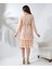 Beli Gipeli Astarlı Şifon Kısa Elbise 6