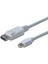 Displayport (Dp) &lt;-&gt; Mini Displayport (Mini Dp) Bağlantı Kablosu, Dp Erkek - Mini Dp Erkek, 1 Metre, Kilit Mekanizmalı, Dp 1.1A Uyumlu, Ul, Beyaz Renk 1