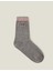 Sausage Emb Dog Sock Grey 1