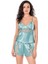Aqua Saten Babydoll Şort Takımı 1
