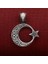 Ay Yıldız Tasarımlı 925 Ayar Gümüş Erkek Kolye Ucu 1